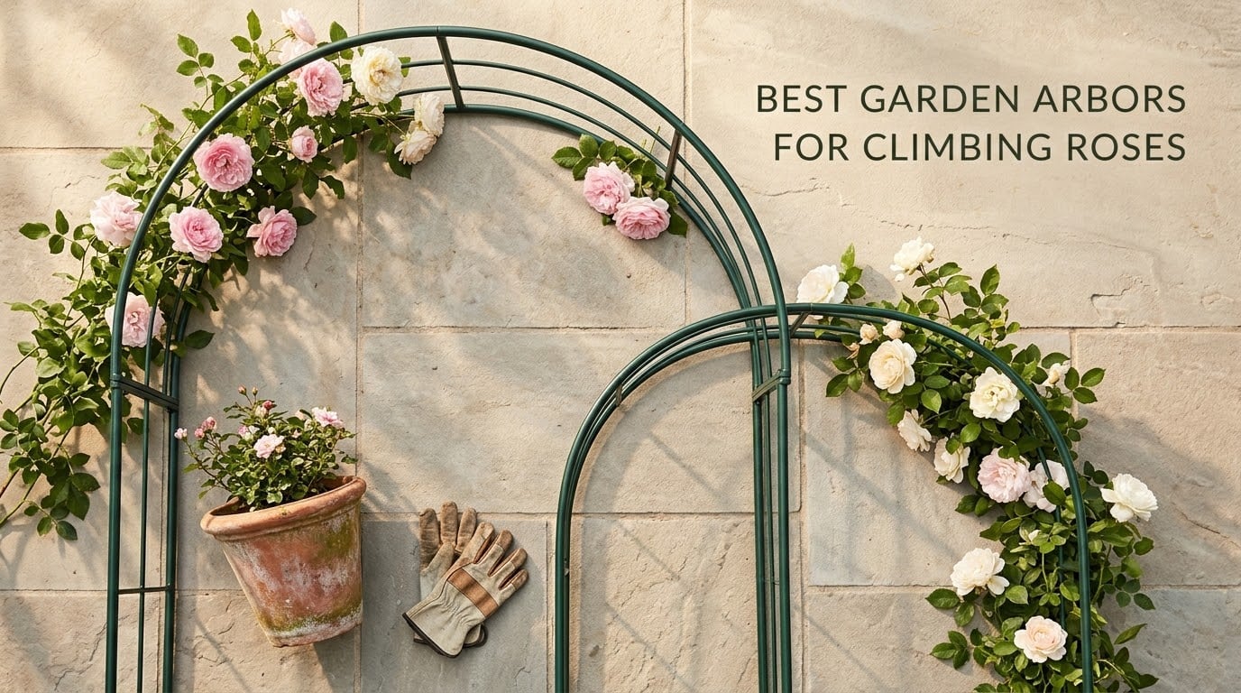 best garden arbors for climbing roses