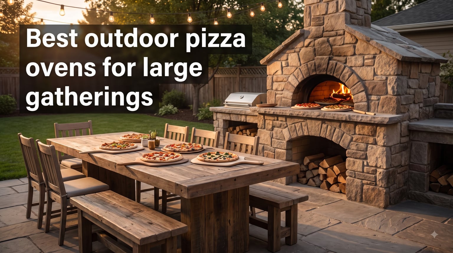 Best outdoor pizza ovens for large gatherings