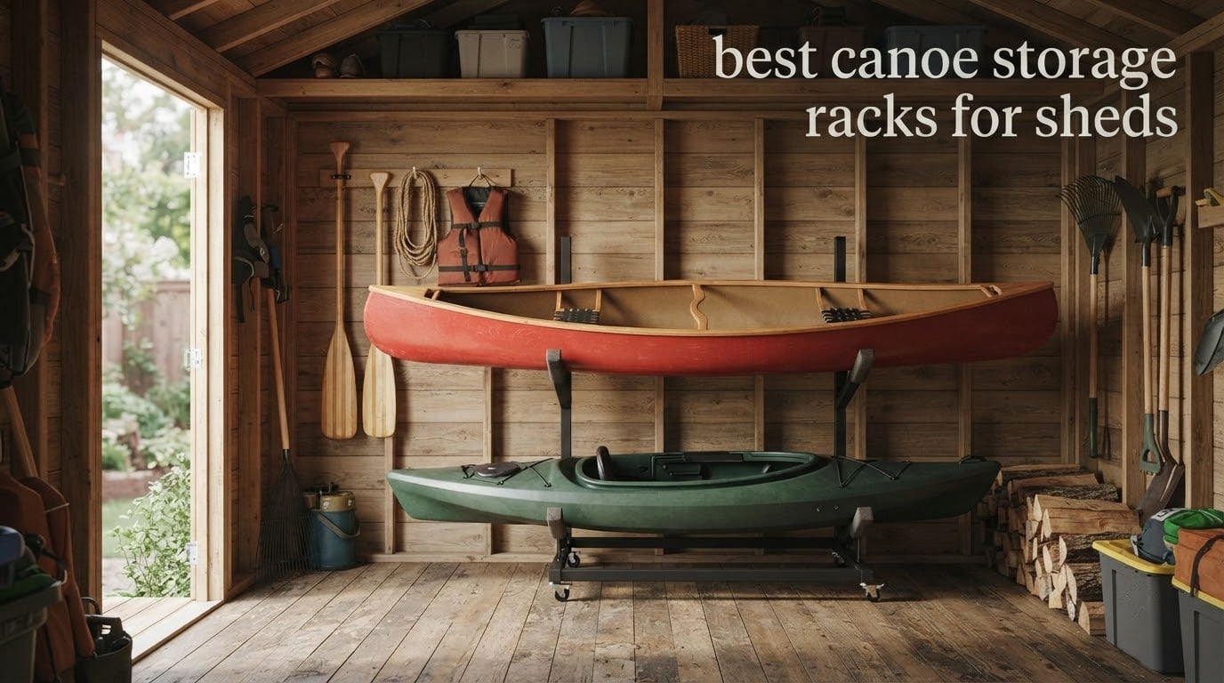 best canoe storage racks for sheds