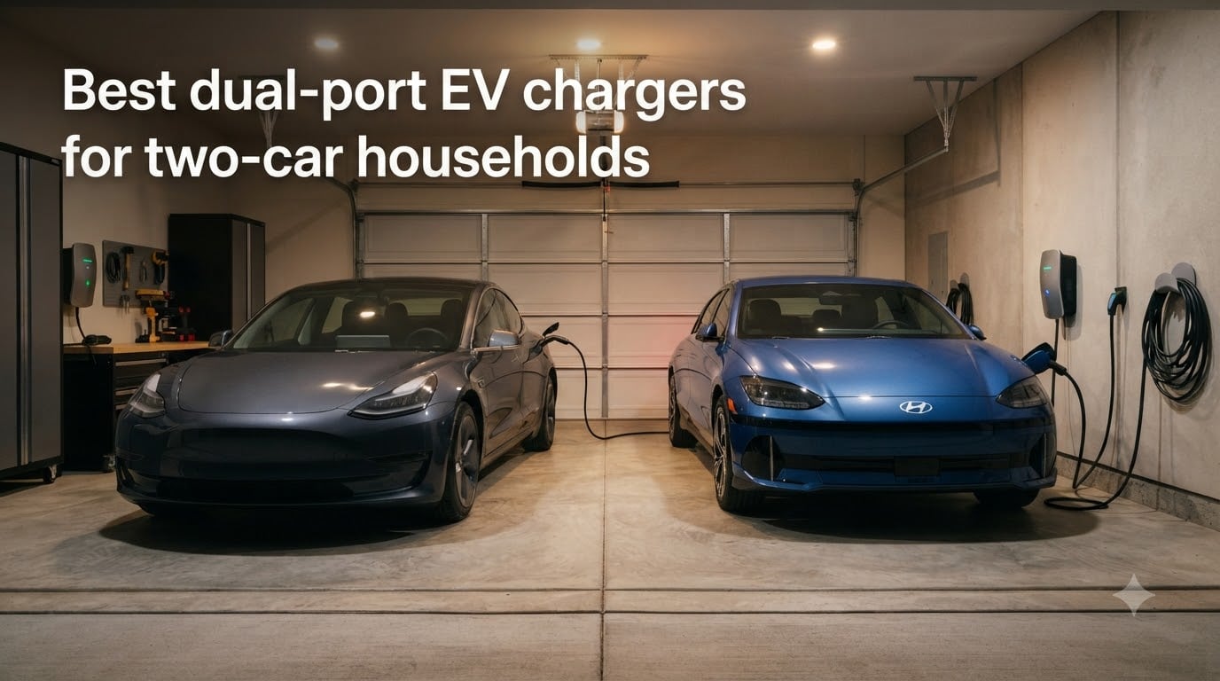 Best dual-port EV chargers for two-car households