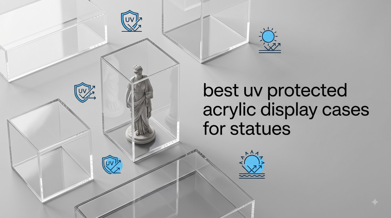 best uv protected acrylic display cases for statues