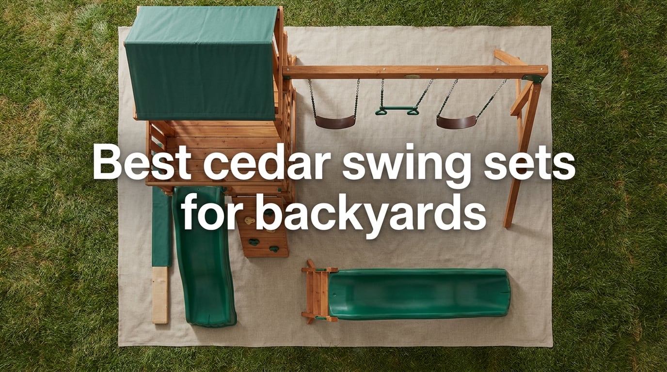 Best cedar swing sets for backyards