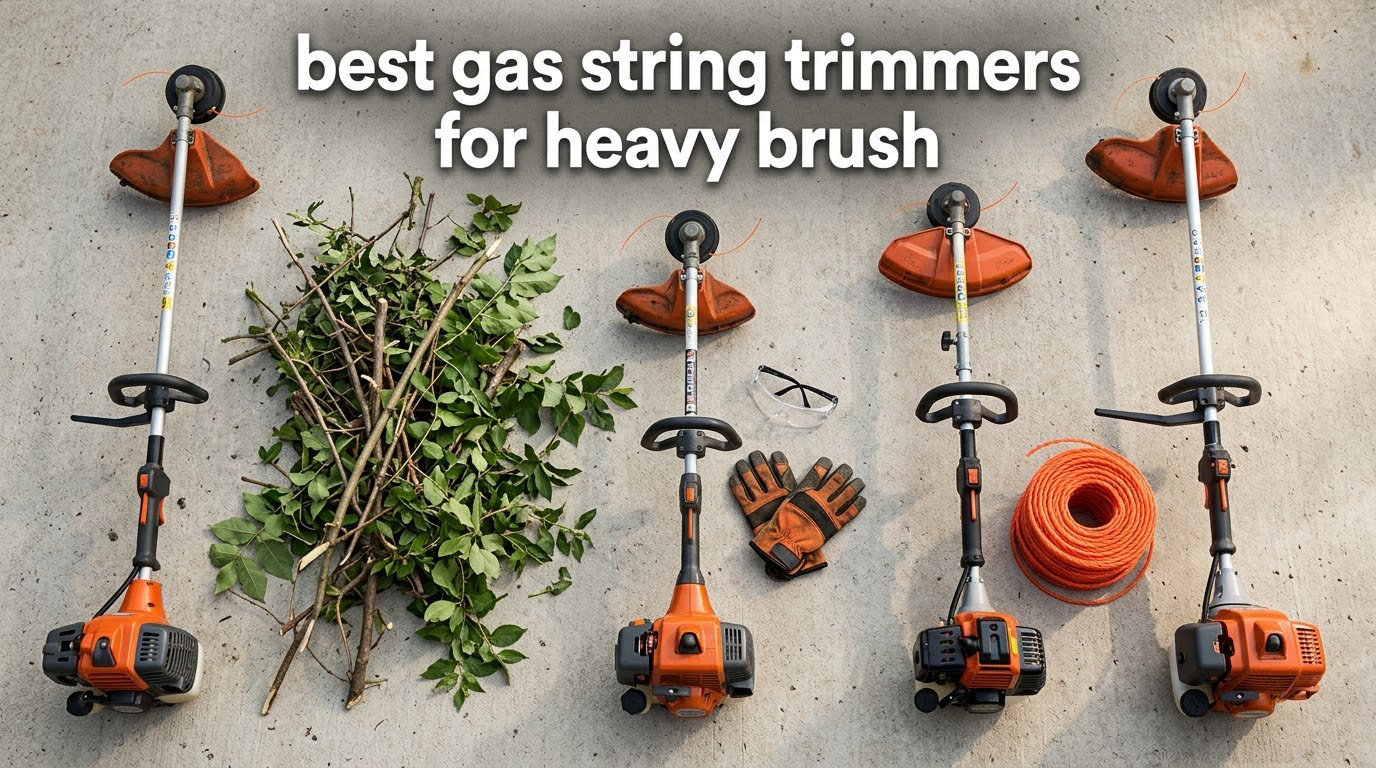 best gas string trimmers for heavy brush