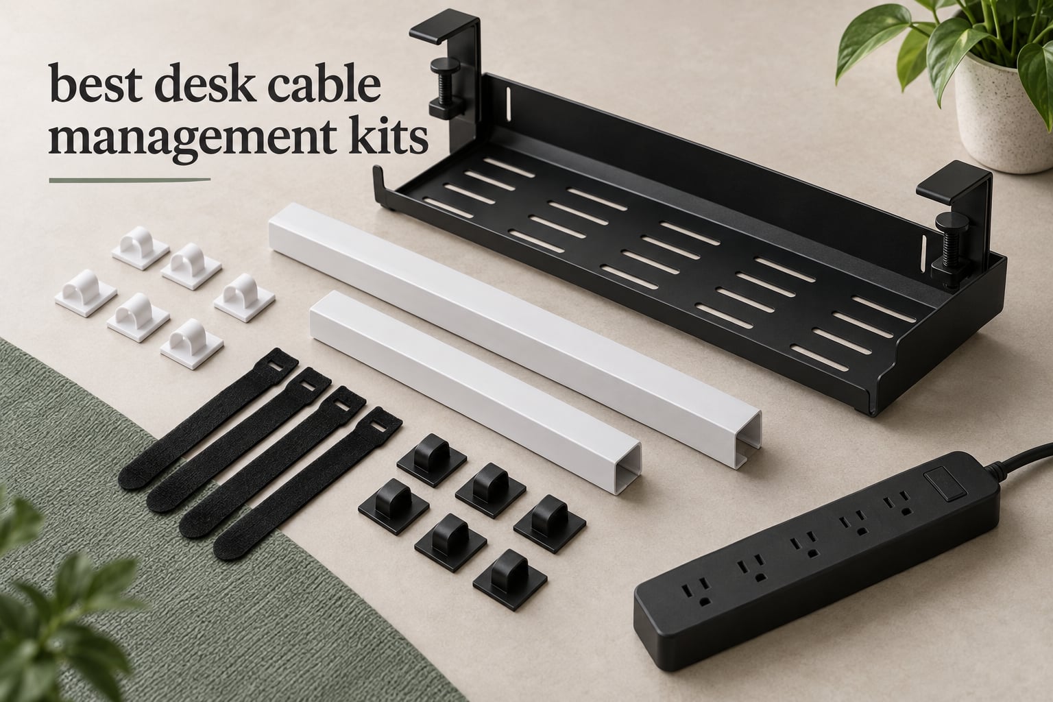 best desk cable management kits