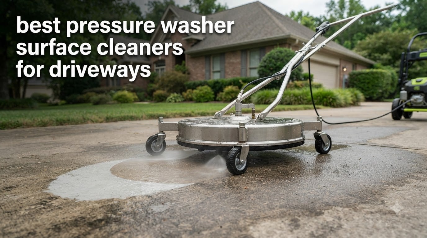 best pressure washer surface cleaners for driveways