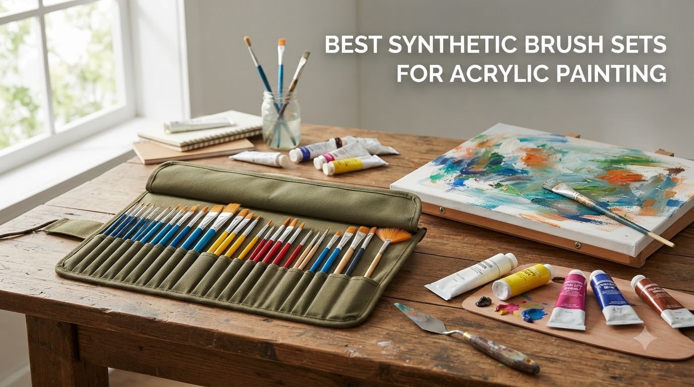 best synthetic brush sets for acrylic painting