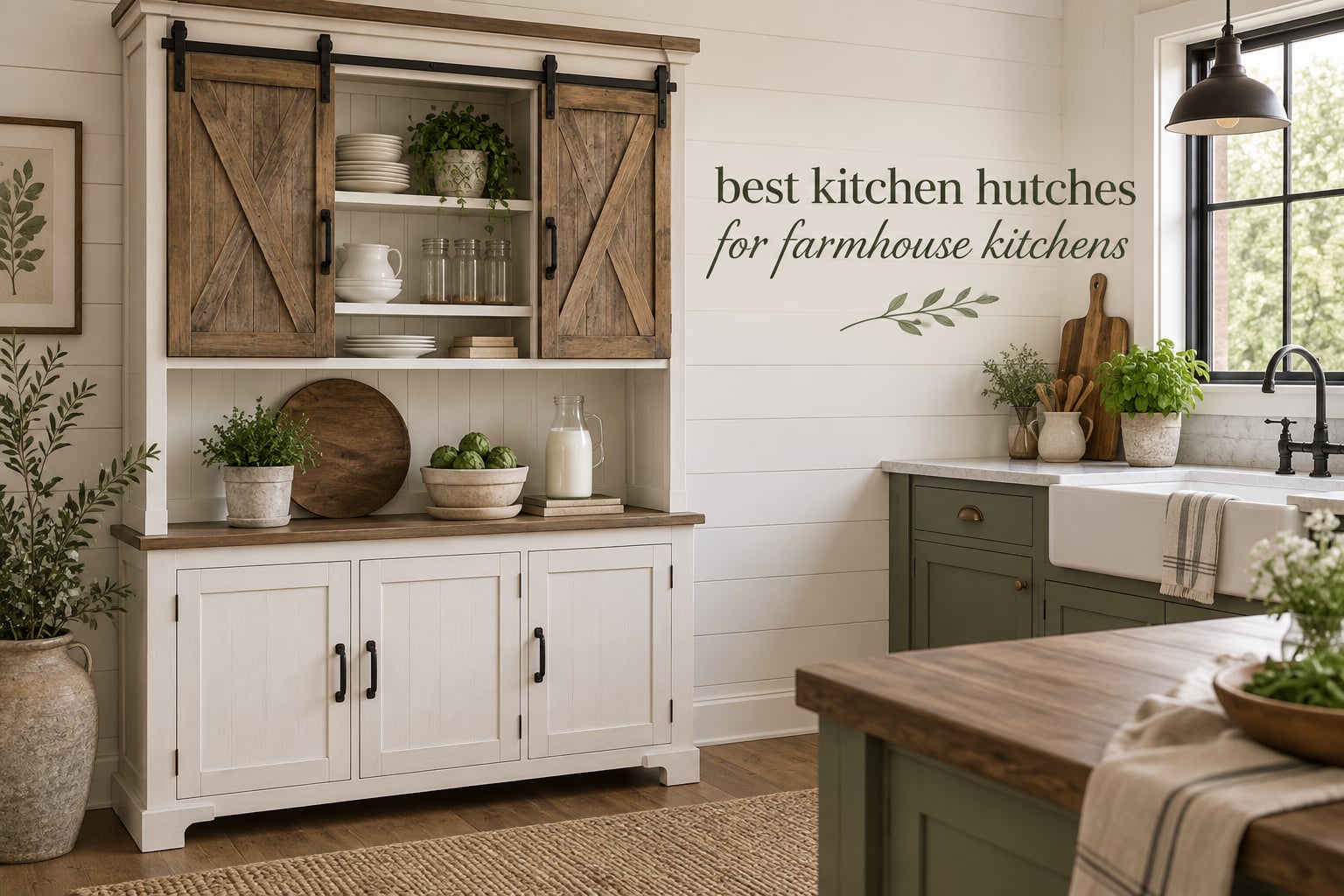 best kitchen hutches for farmhouse kitchens