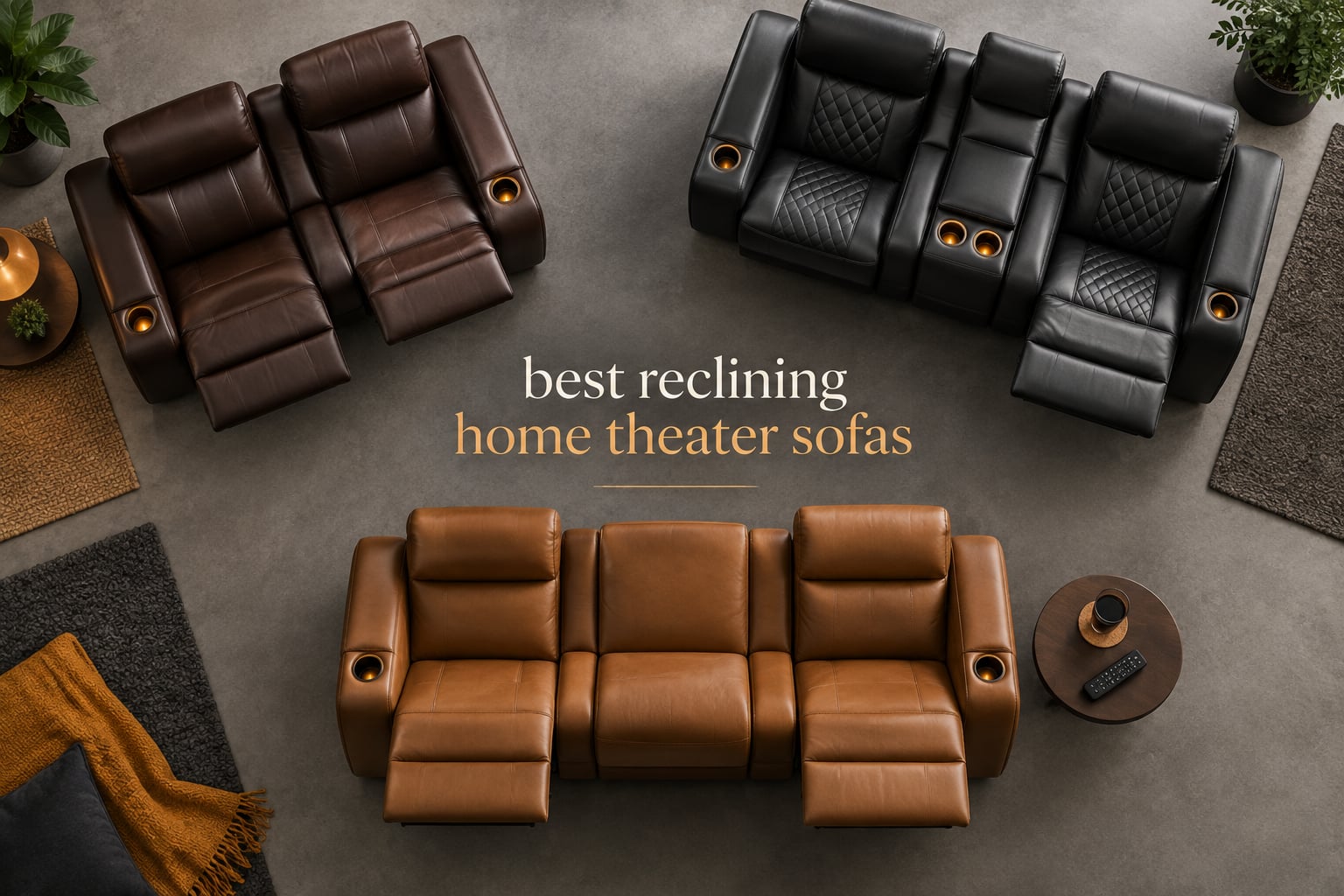 best reclining home theater sofas