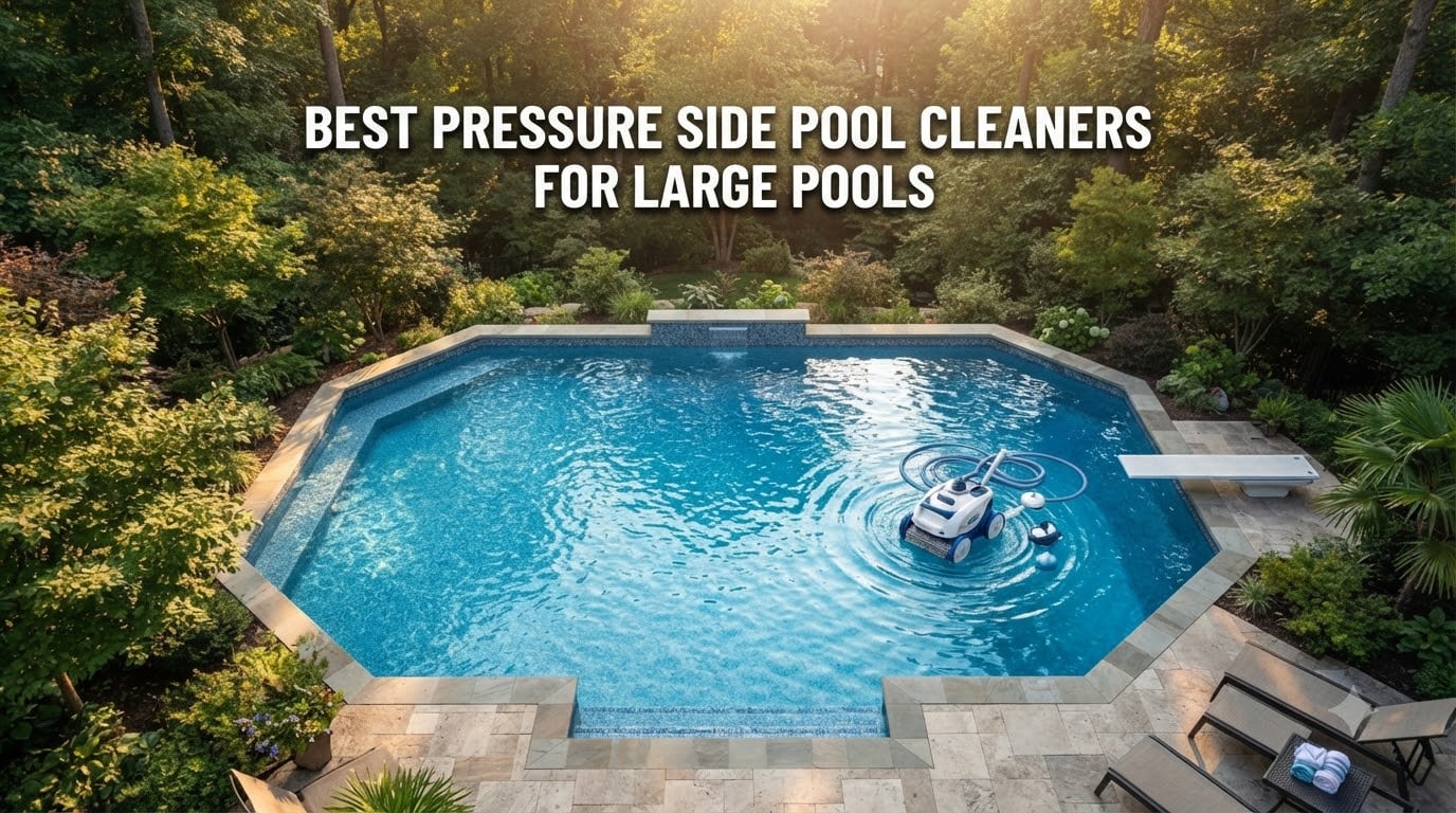 best pressure side pool cleaners for large pools