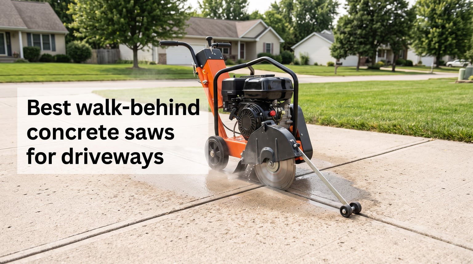 Best walk-behind concrete saws for driveways