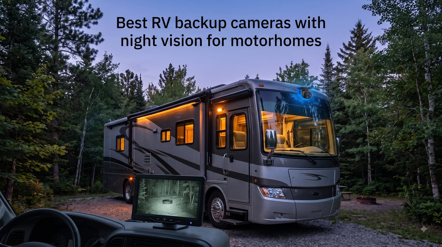 Best RV backup cameras with night vision for motorhomes
