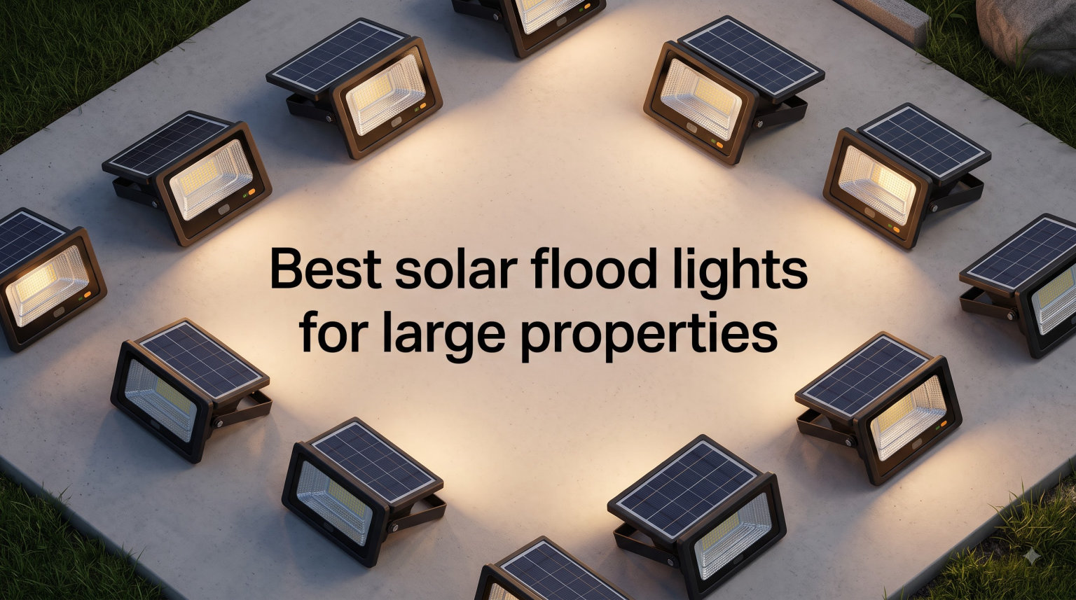 Best solar flood lights for large properties