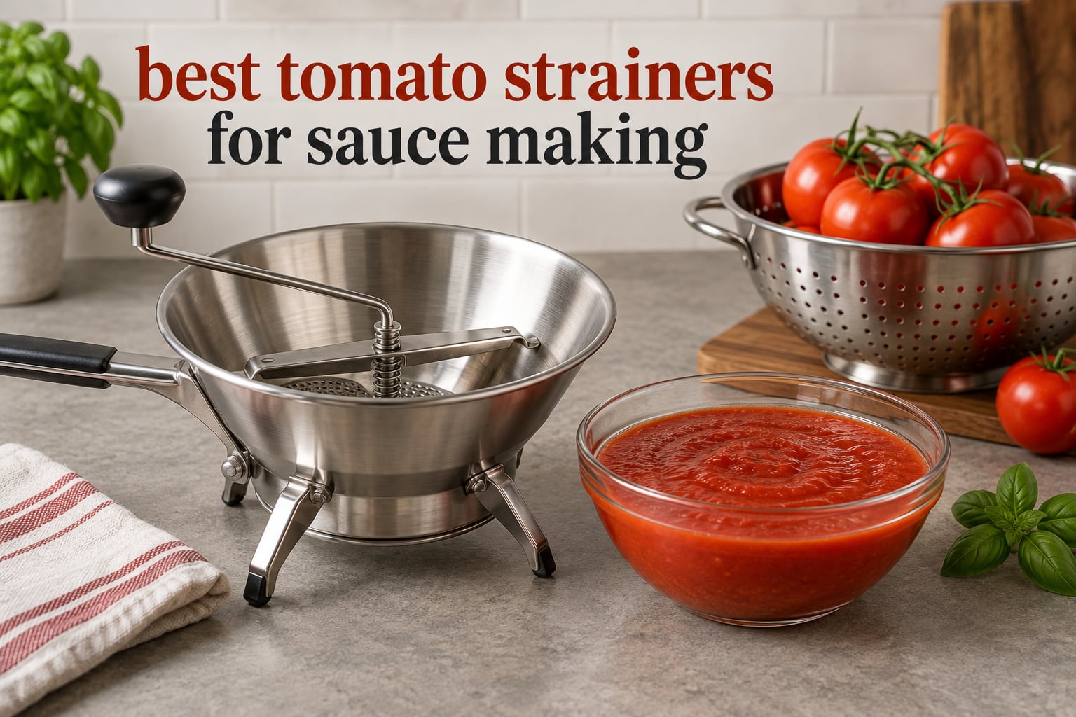 best tomato strainers for sauce making