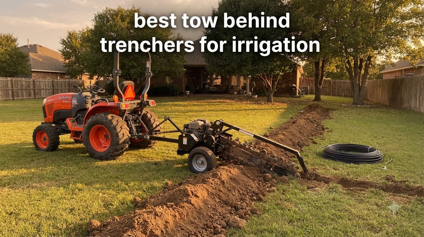 best tow behind trenchers for irrigation