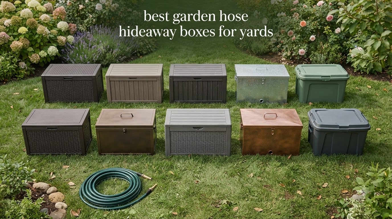 best garden hose hideaway boxes for yards