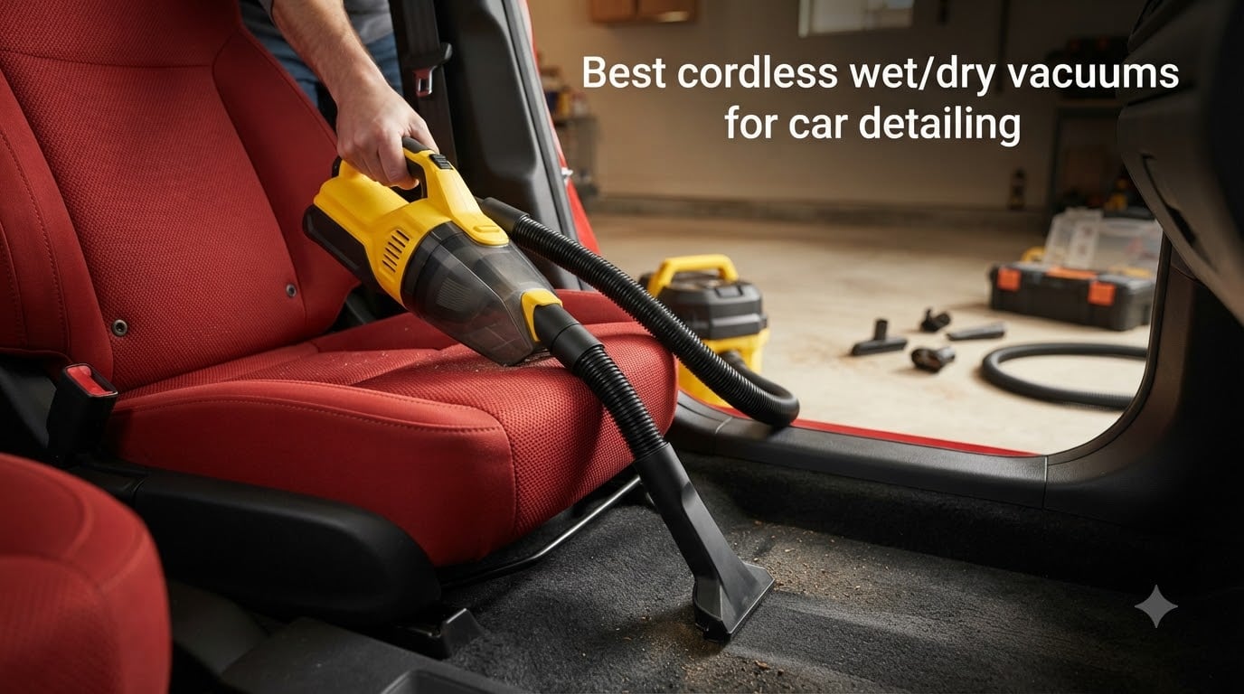 Best cordless wet/dry vacuums for car detailing