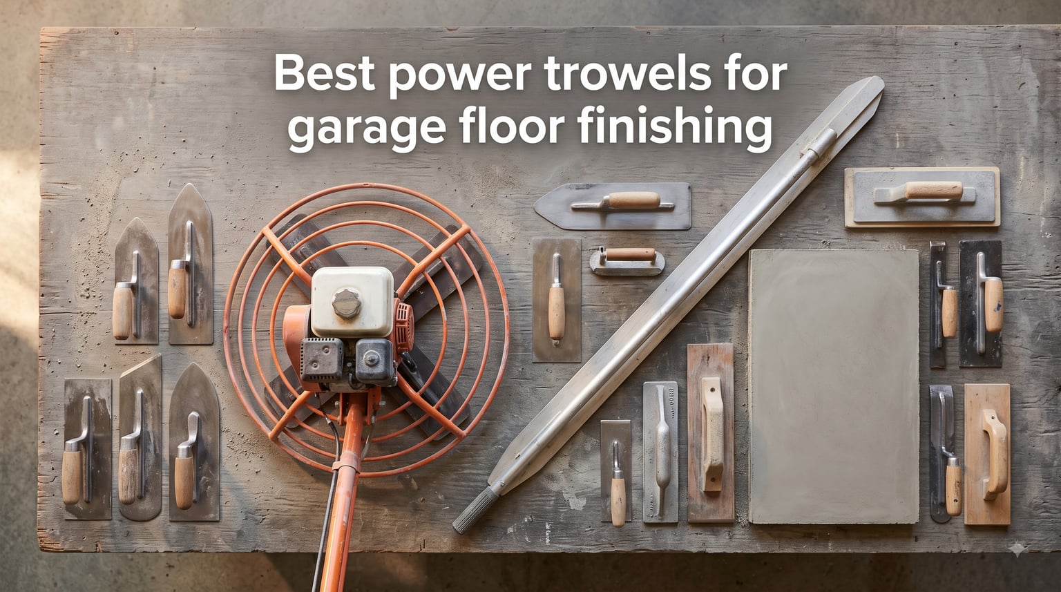 Best power trowels for garage floor finishing