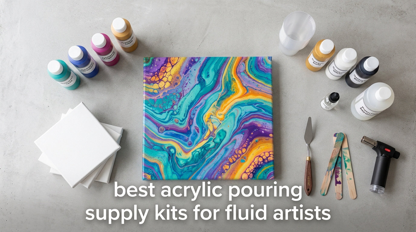 best acrylic pouring supply kits for fluid artists