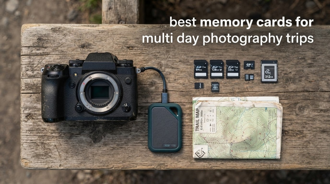 best memory cards for multi day photography trips