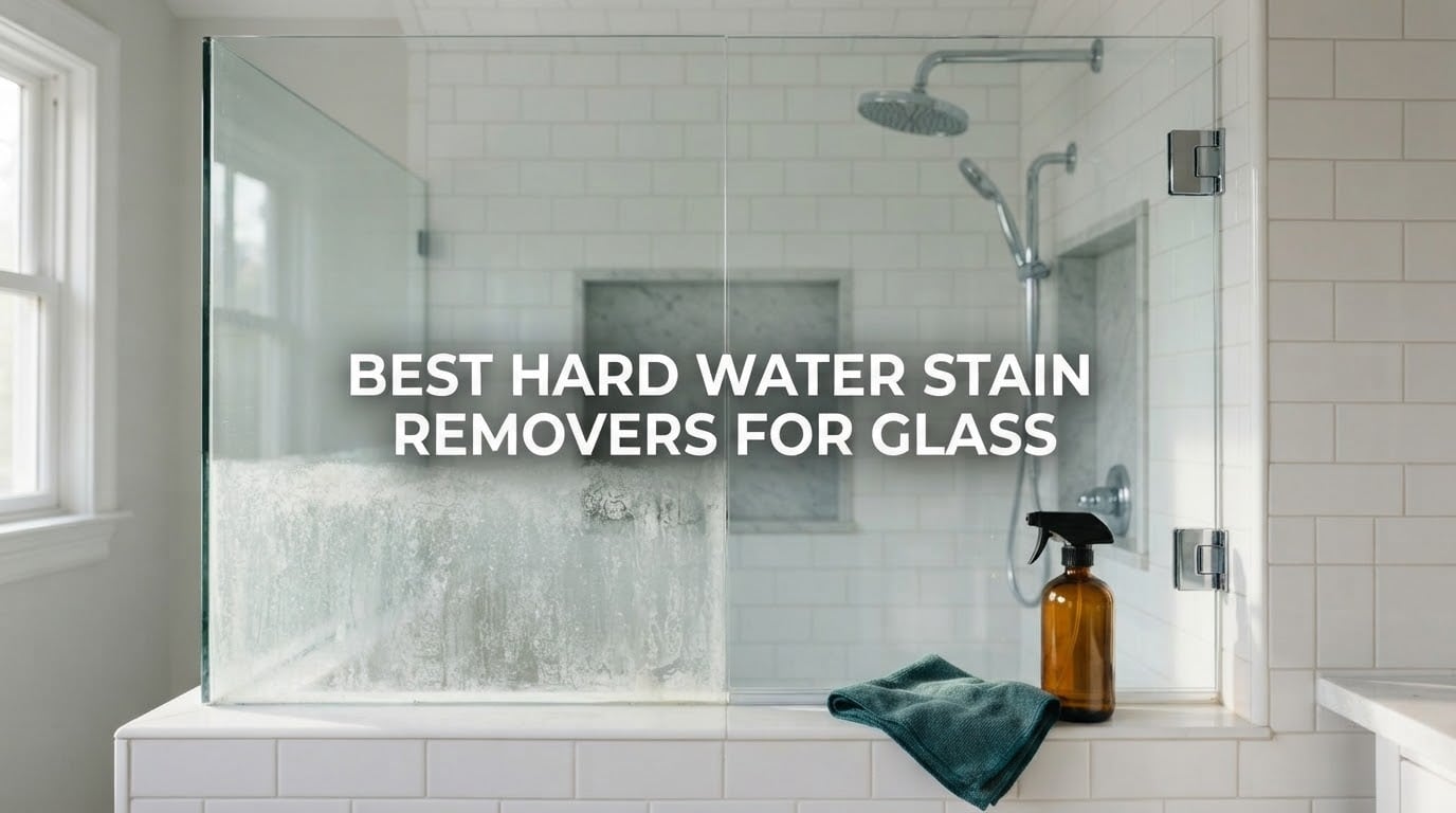 best hard water stain removers for glass