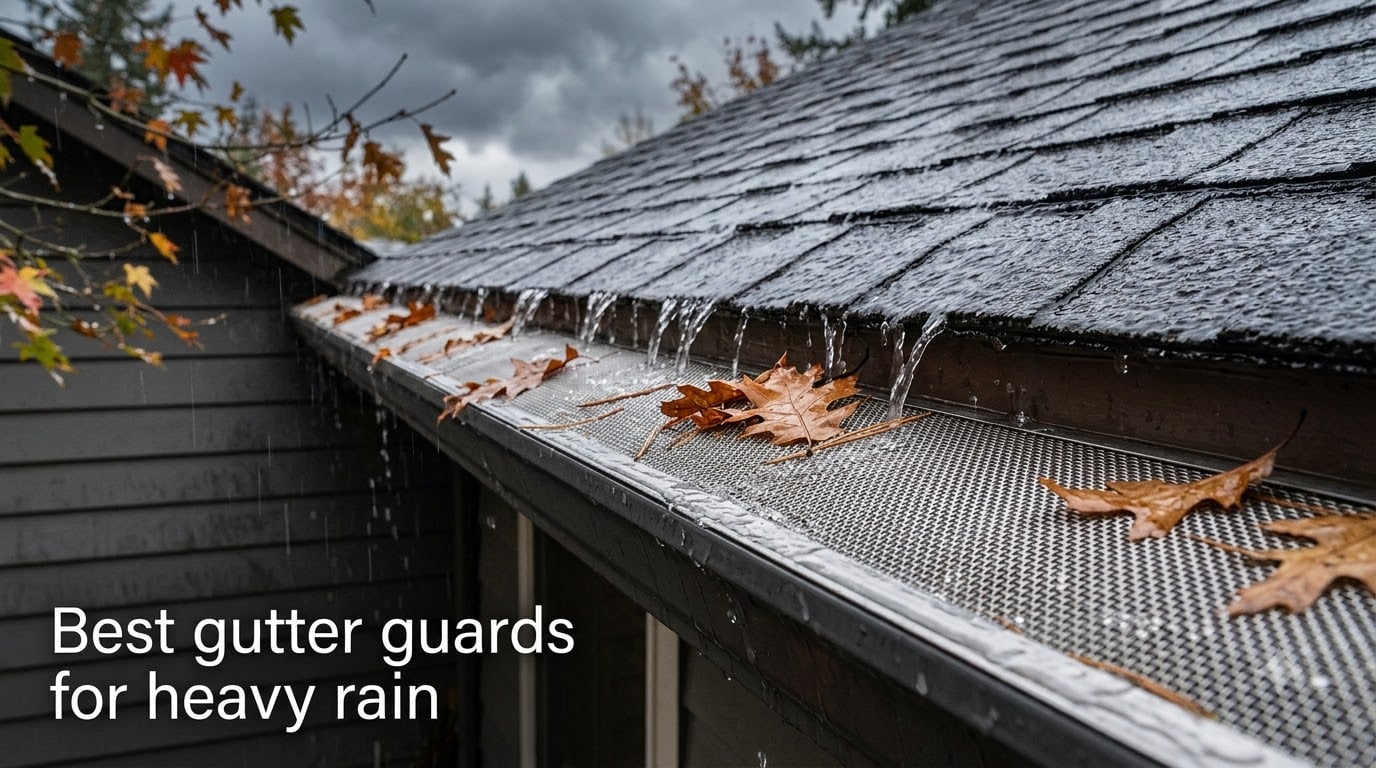 Best gutter guards for heavy rain