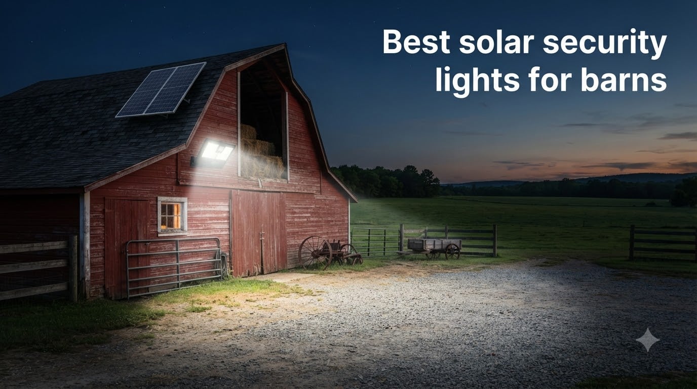 Best solar security lights for barns