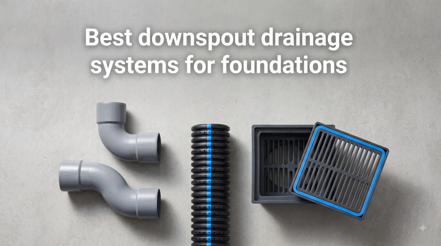 Best downspout drainage systems for foundations