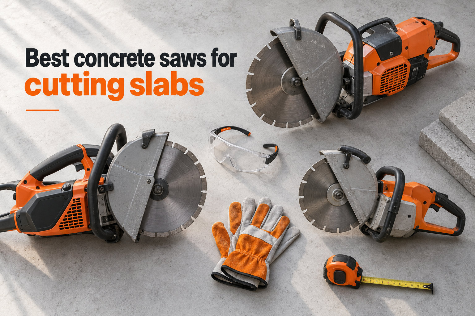 Best concrete saws for cutting slabs