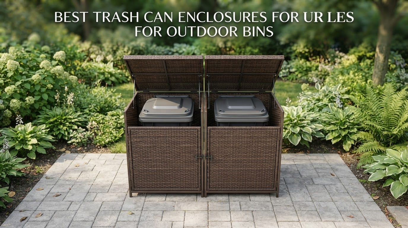best trash can enclosures for outdoor bins