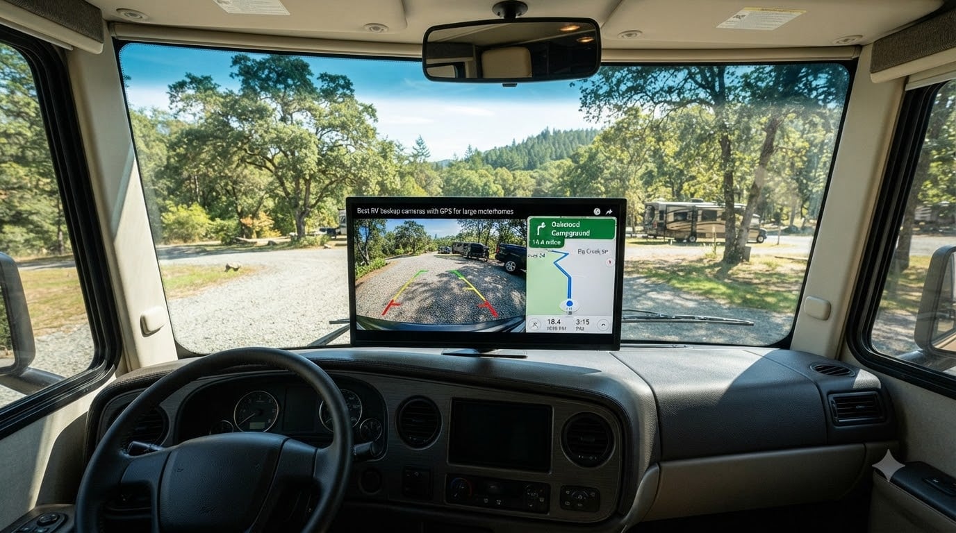 Best RV backup cameras with GPS for large motorhomes