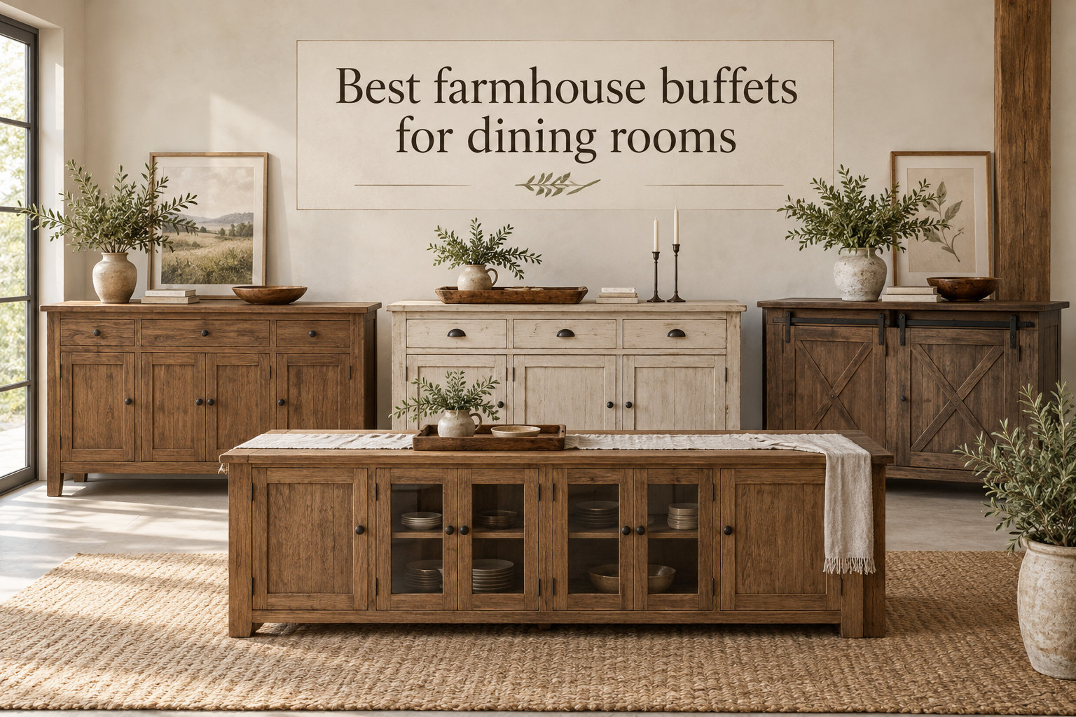 Best farmhouse buffets for dining rooms