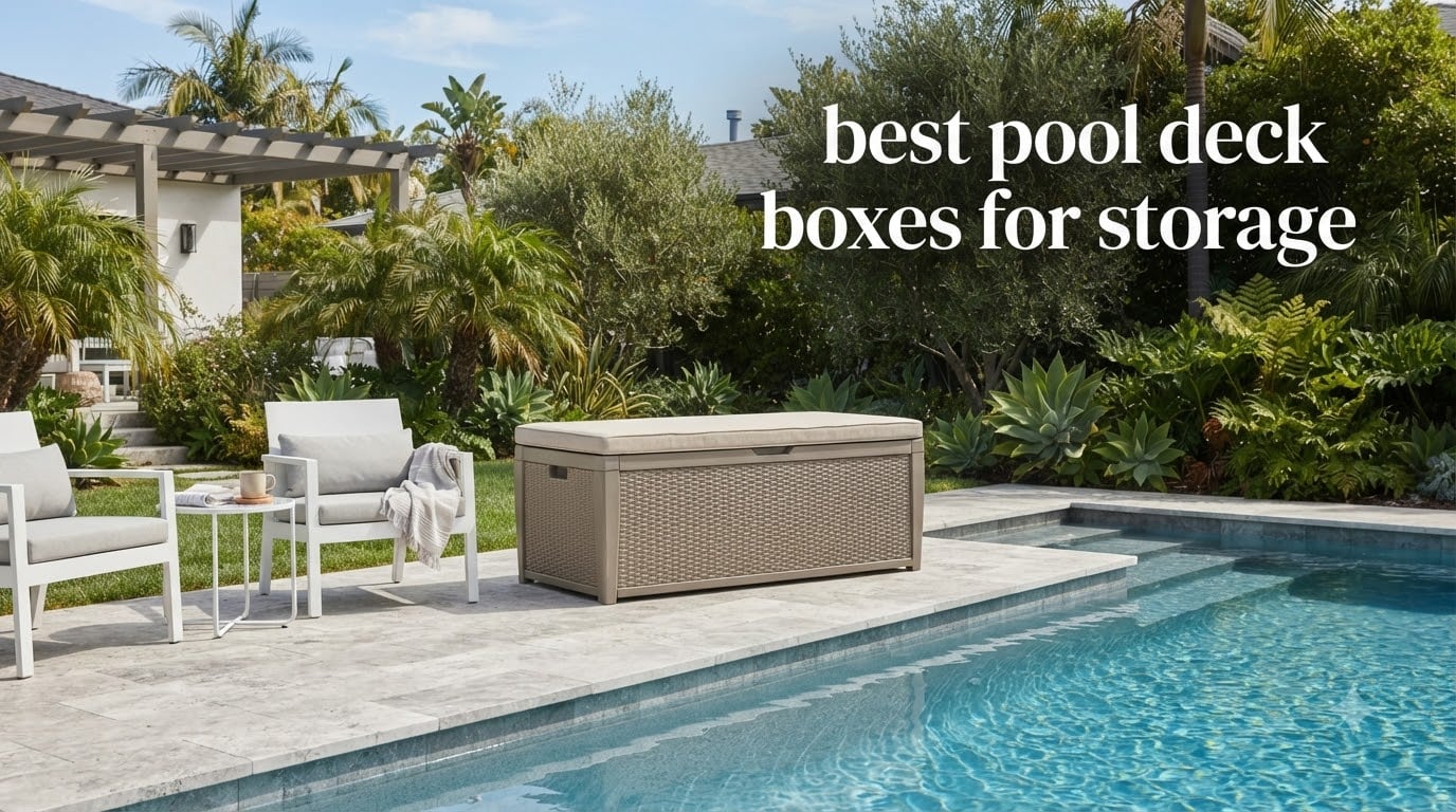 best pool deck boxes for storage