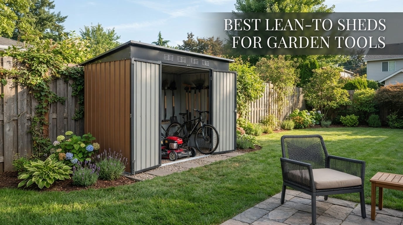 best lean-to sheds for garden tools