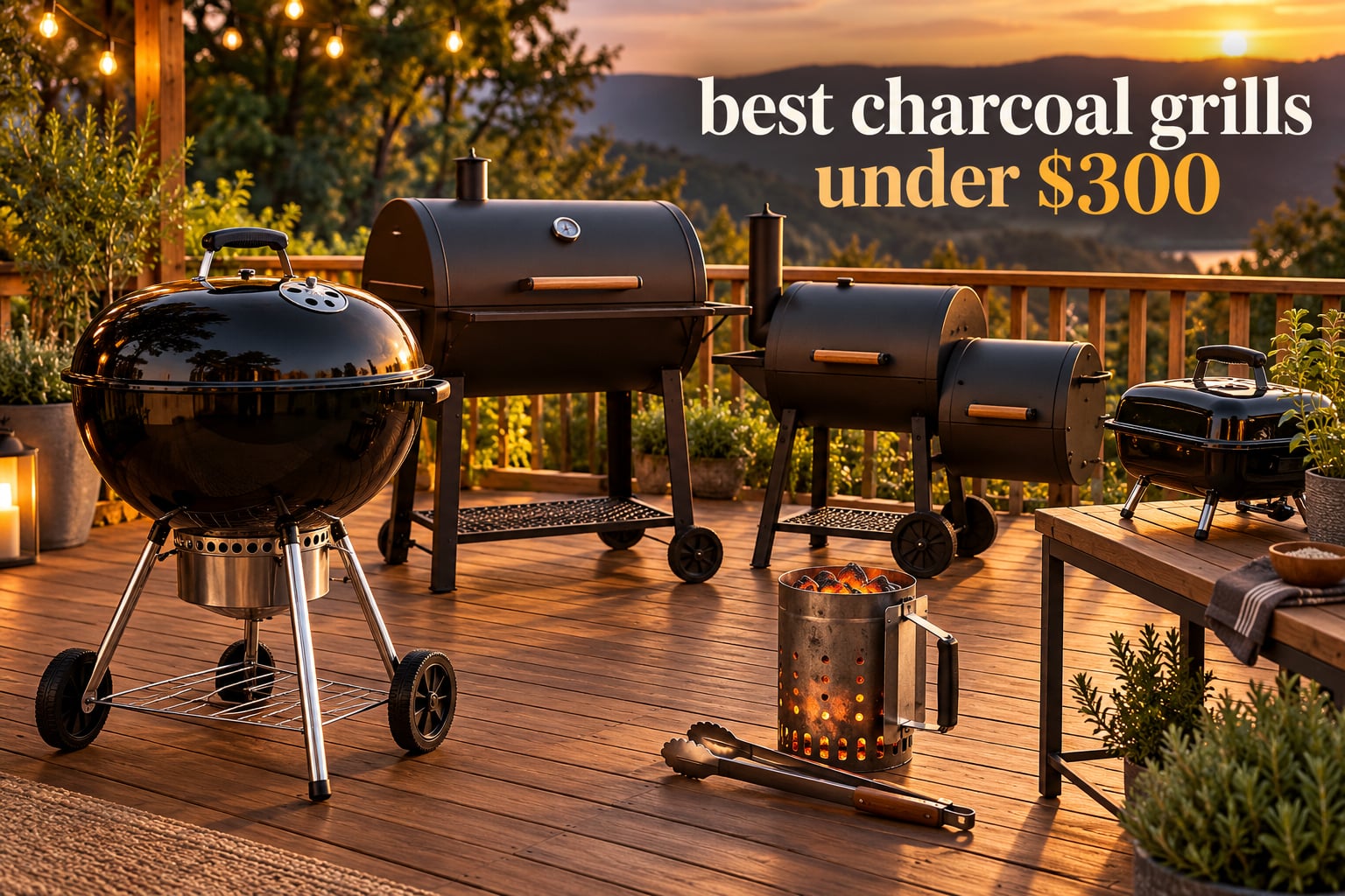 best charcoal grills under $300