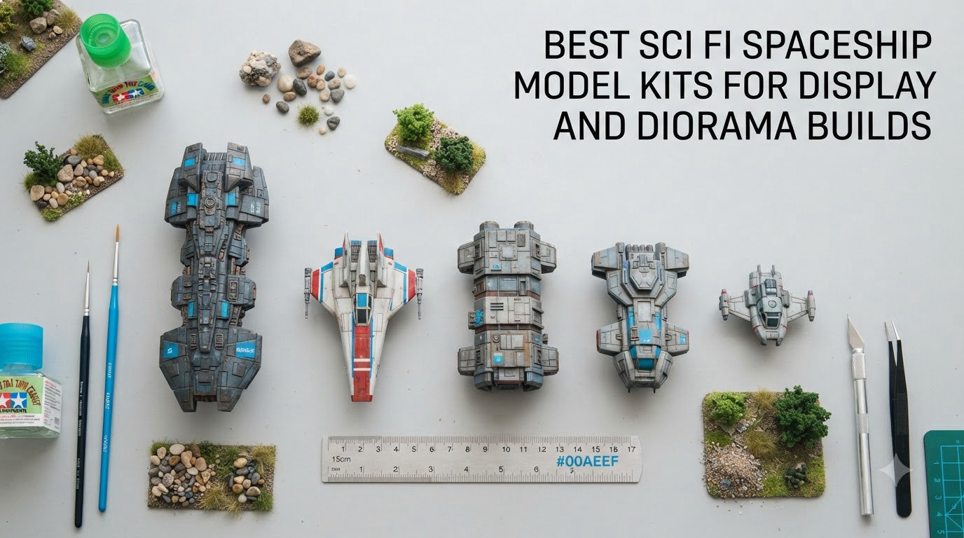 best sci fi spaceship model kits for display and diorama builds