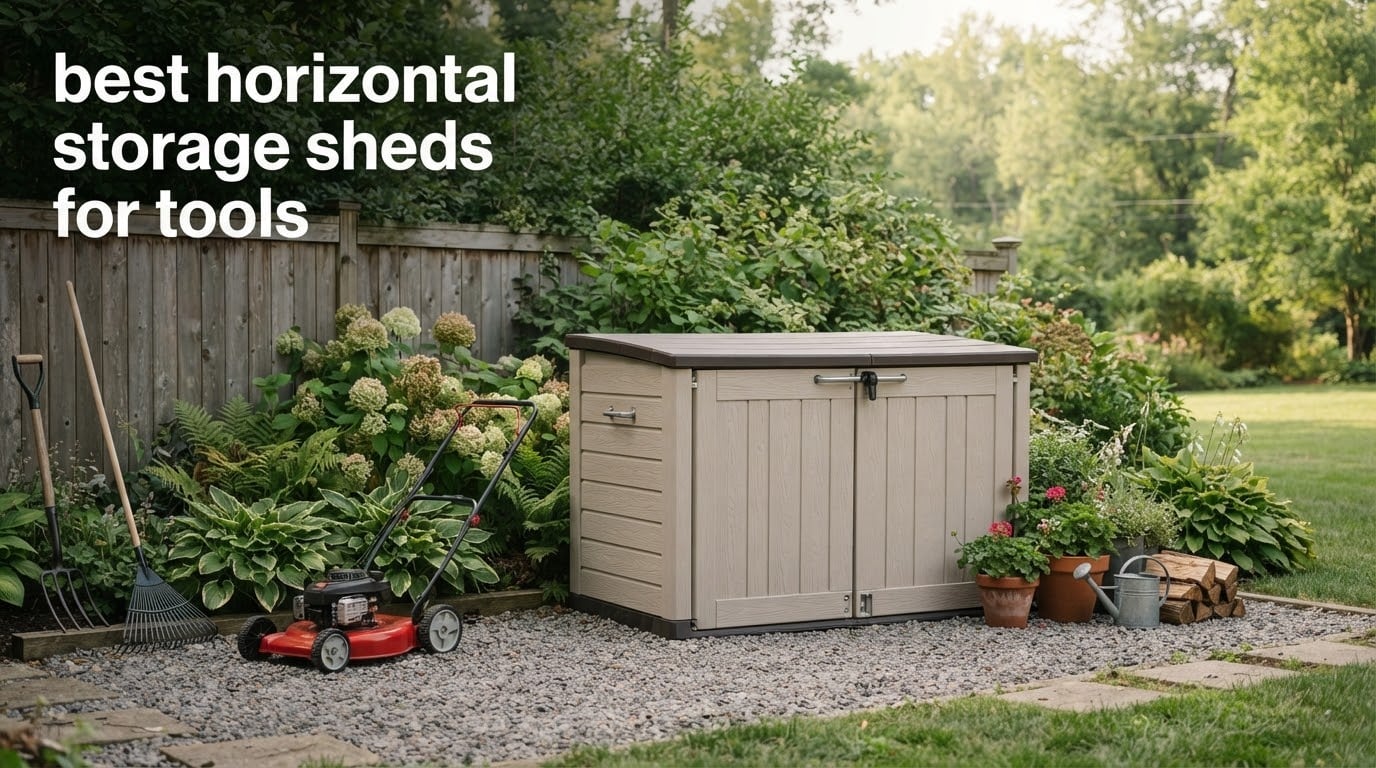best horizontal storage sheds for tools