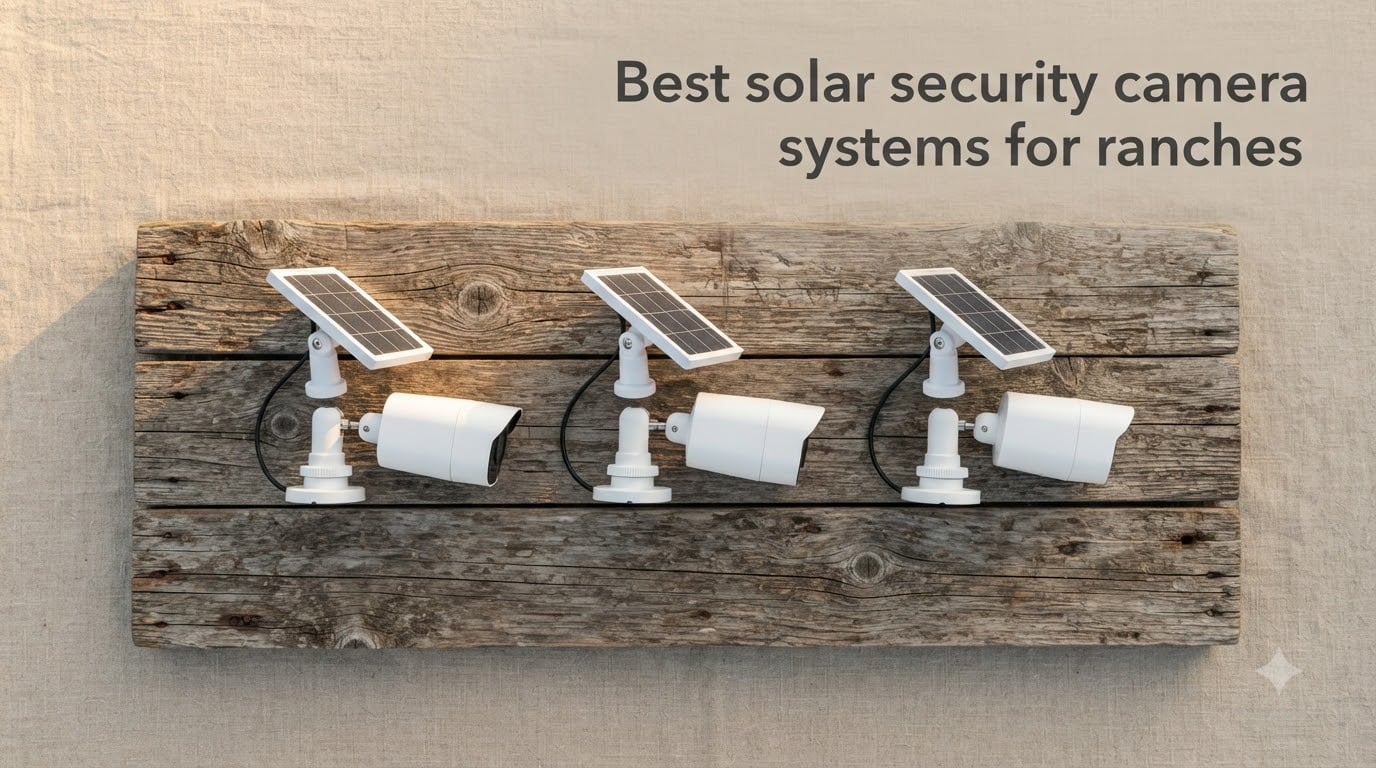 Best solar security camera systems for ranches