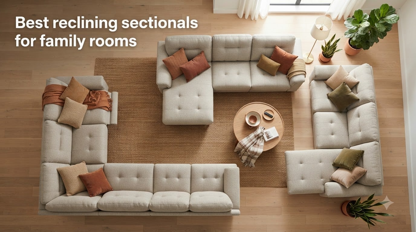 Best reclining sectionals for family rooms