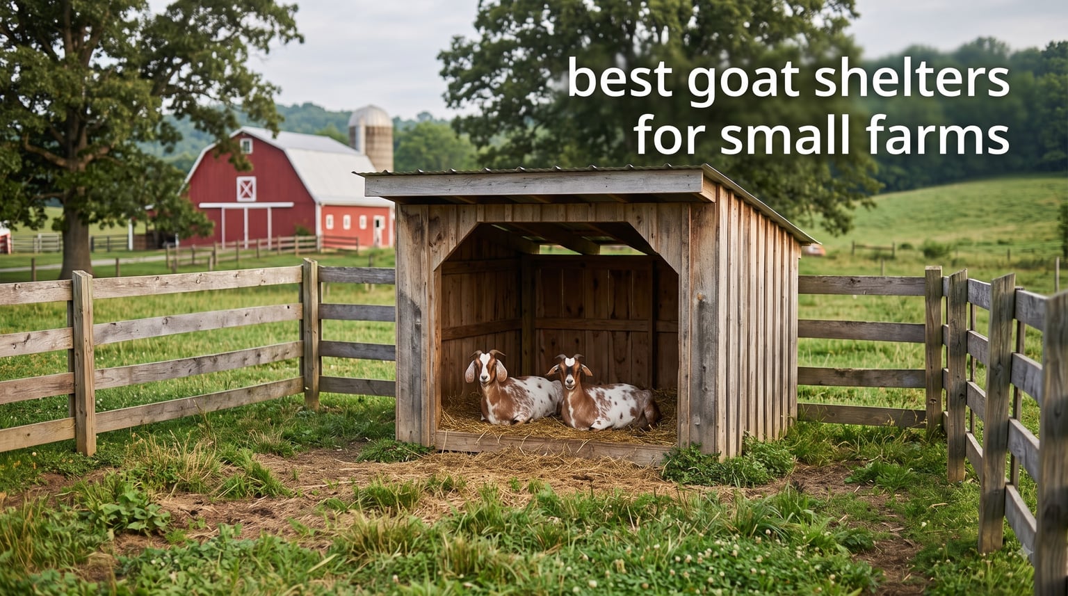 best goat shelters for small farms
