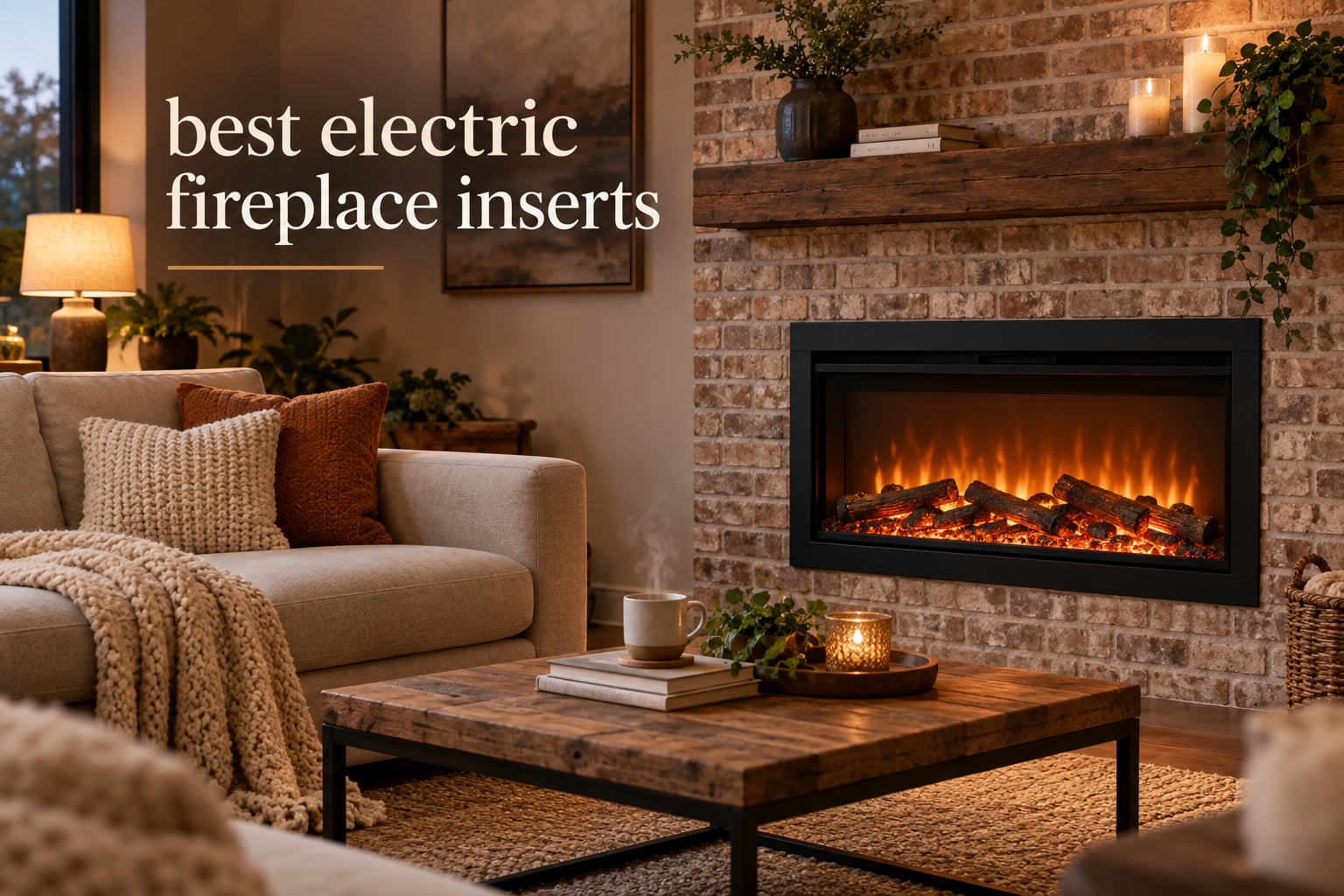 best electric fireplace inserts
