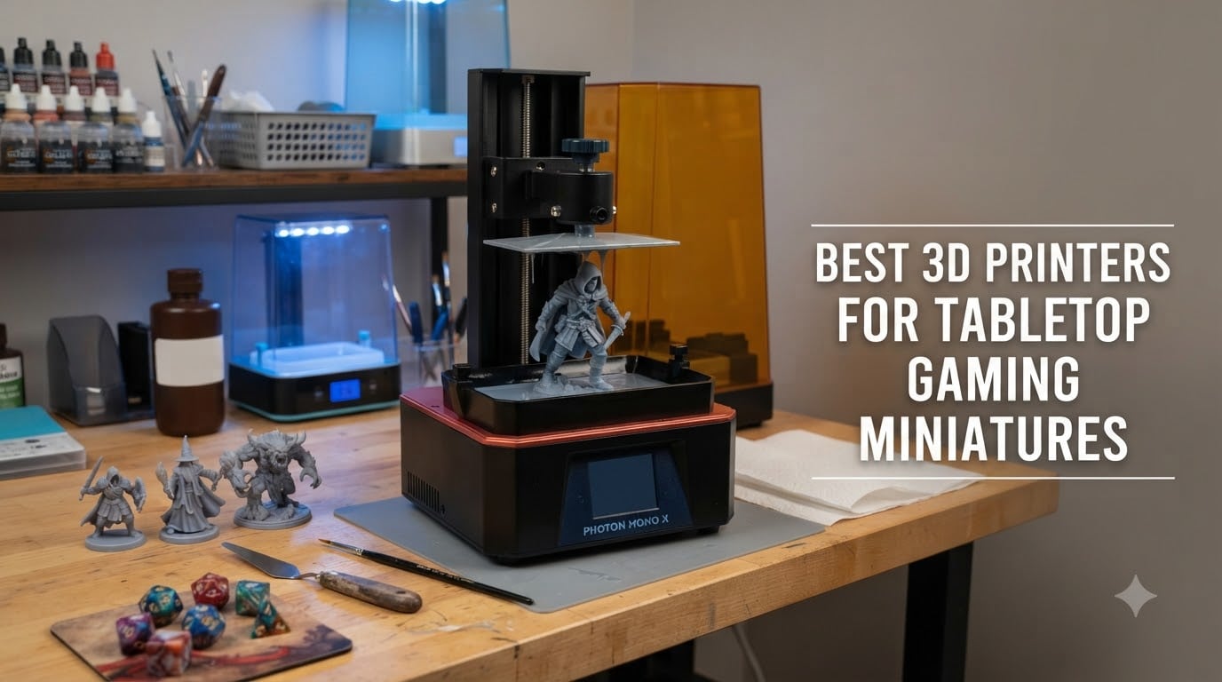 Best 3D printers for tabletop gaming miniatures