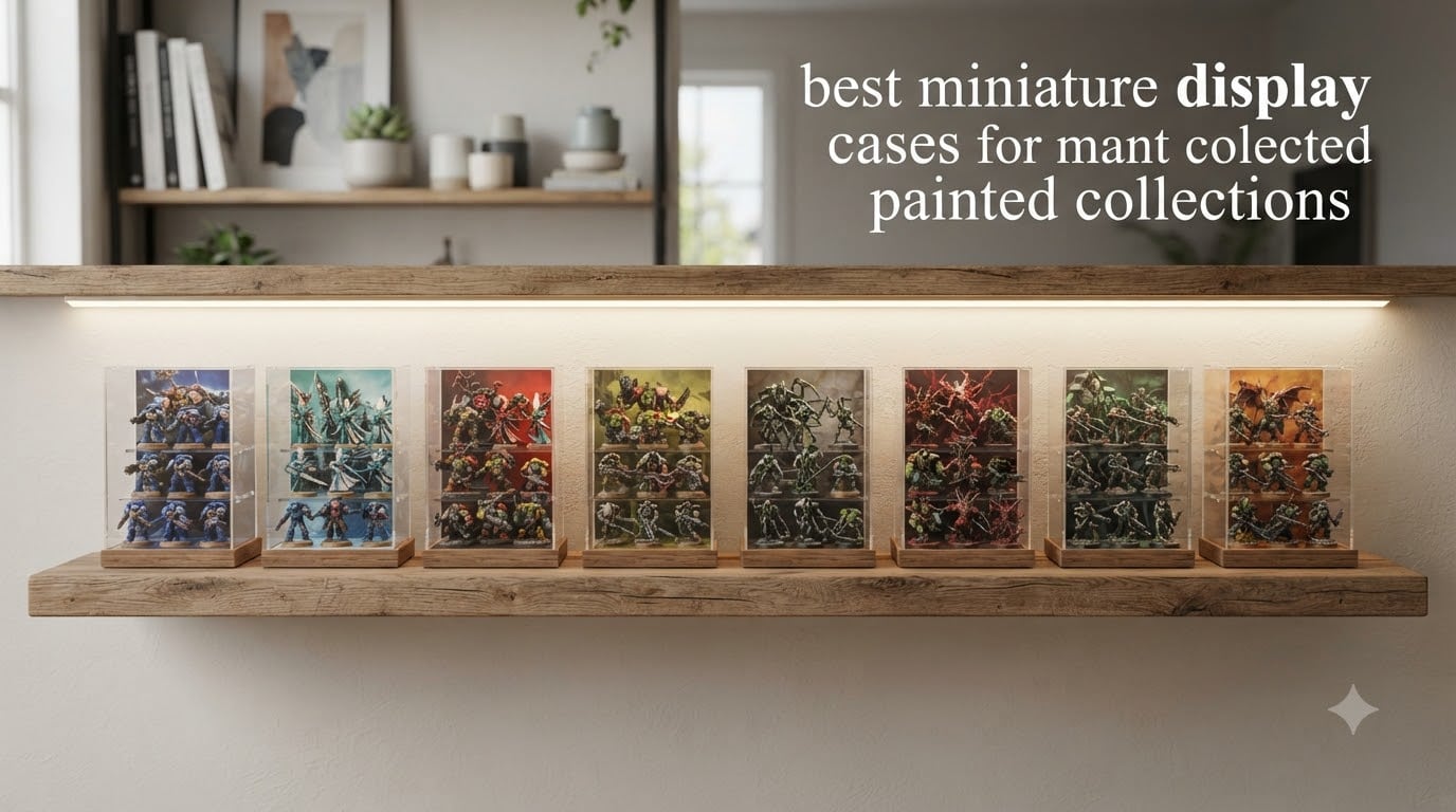 best miniature display cases for painted collections
