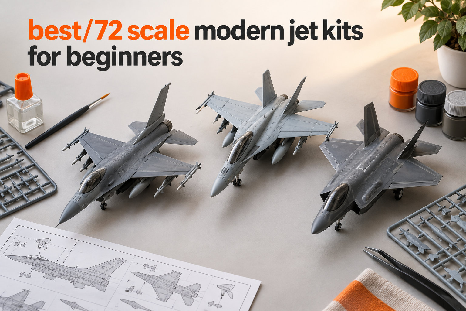 best 1/72 scale modern jet kits for beginners