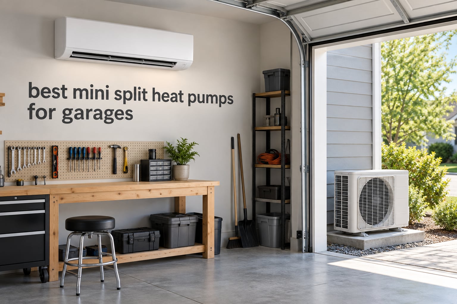 best mini split heat pumps for garages
