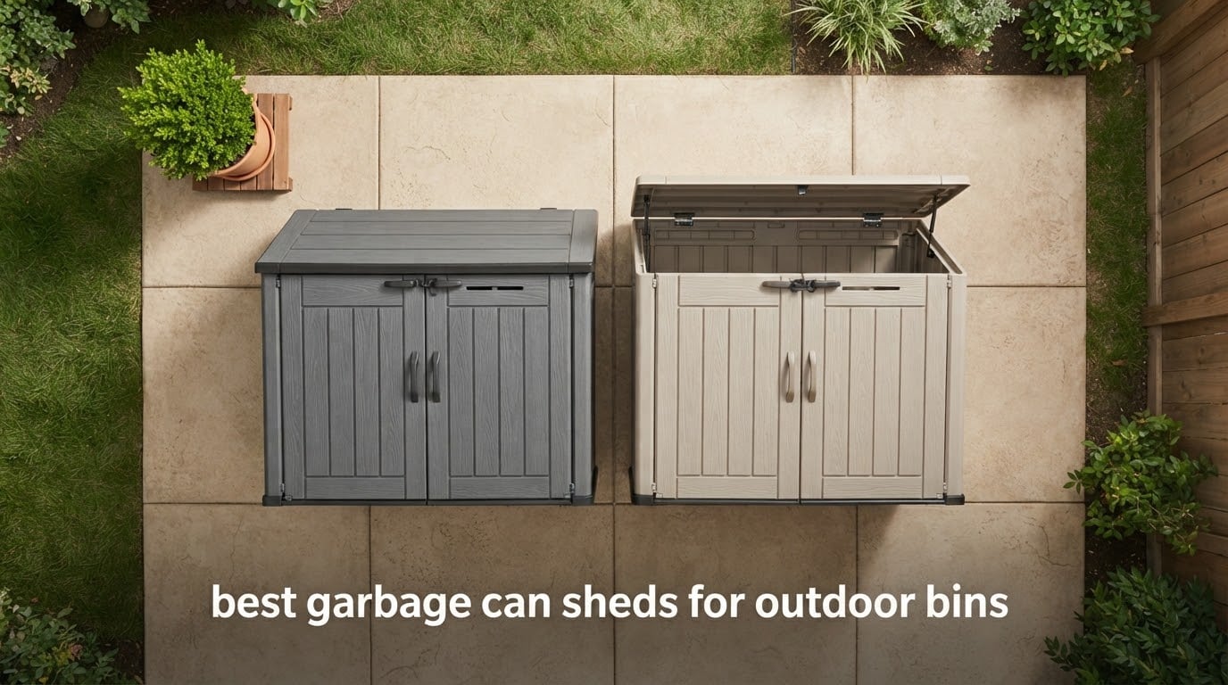 best garbage can sheds for outdoor bins