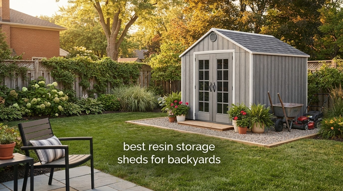 best resin storage sheds for backyards