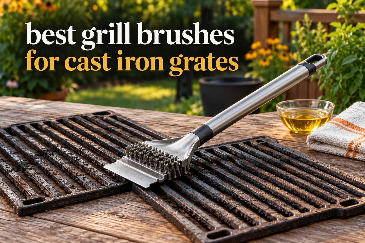 best grill brushes for cast iron grates
