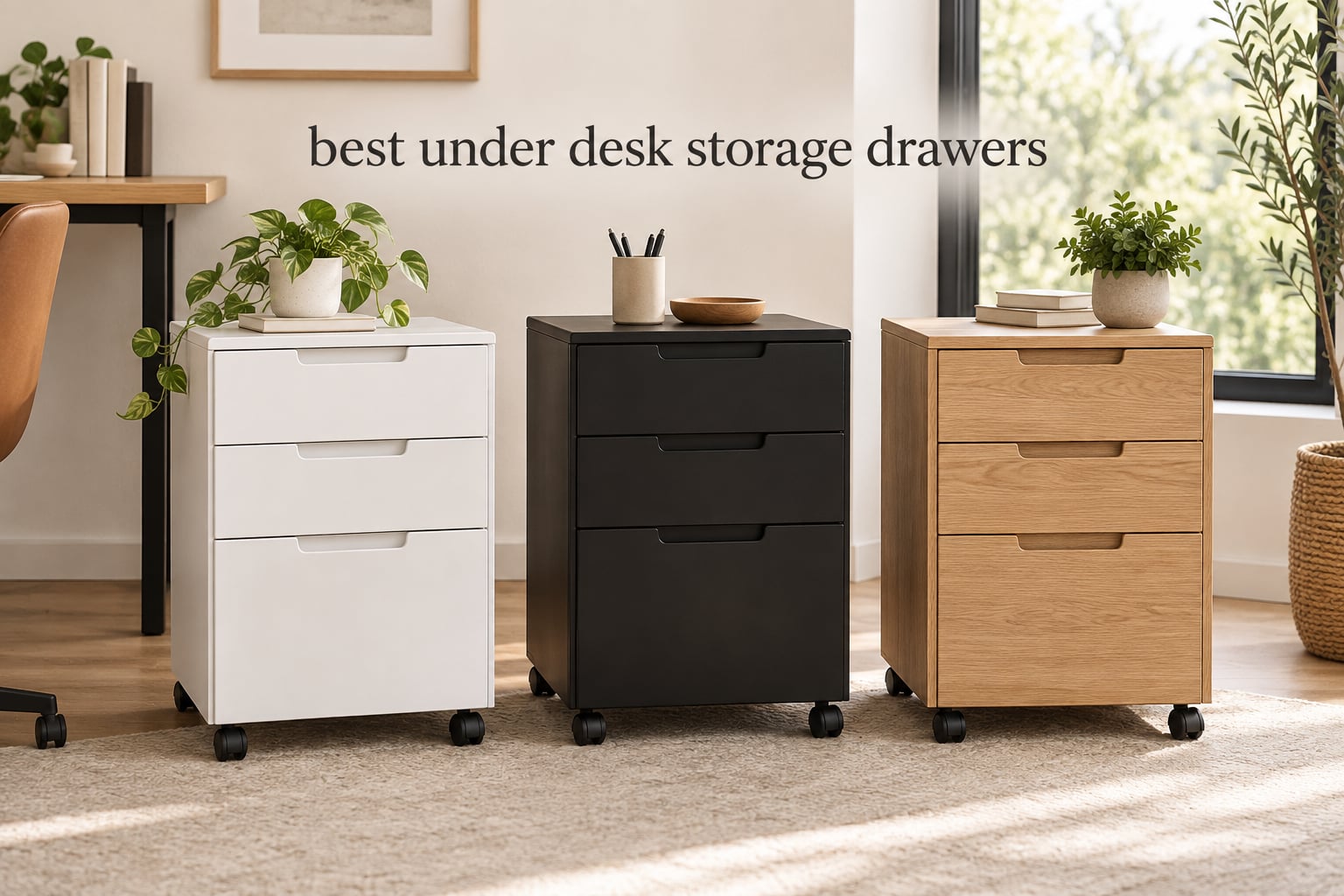 best under desk storage drawers