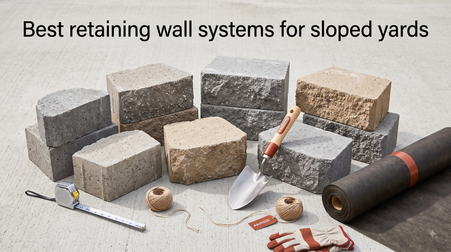 Best retaining wall systems for sloped yards