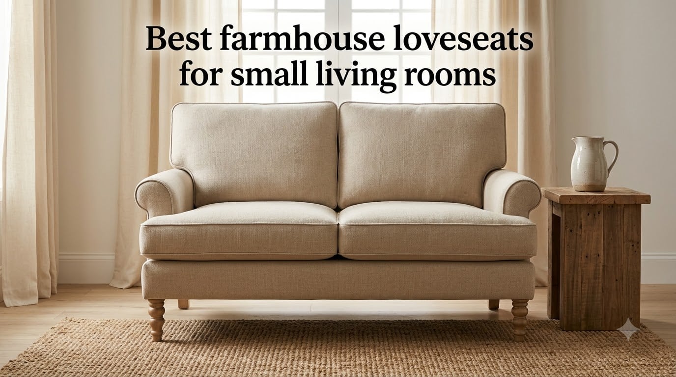 Best farmhouse loveseats for small living rooms